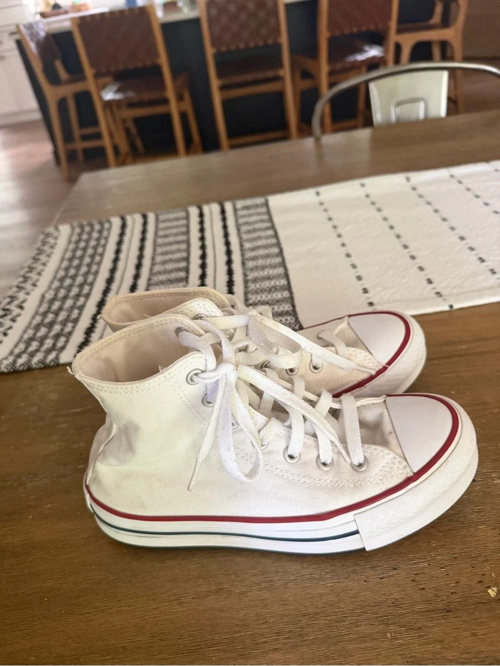 Converse Chuck Taylor All Star White High Top Kids Sneakers 5.5